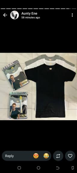3 ib 1 coloured cotton round necks